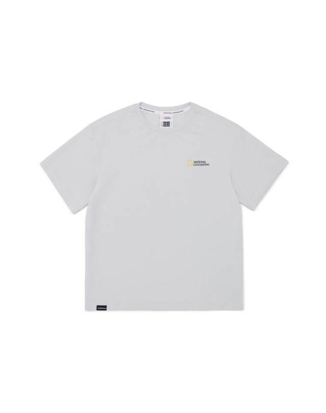 내셔널지오그래픽 키즈 내셔널지오그래픽키즈 [온라인전용] K252UPB902 냉감 5부 상하 SET LGREY 착용컷