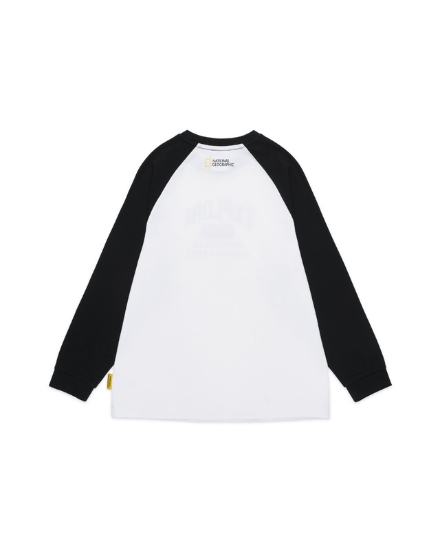 내셔널지오그래픽 키즈 내셔널지오그래픽키즈 K251UTS920 래글런 긴팔티 CARBONBLACK 착용컷