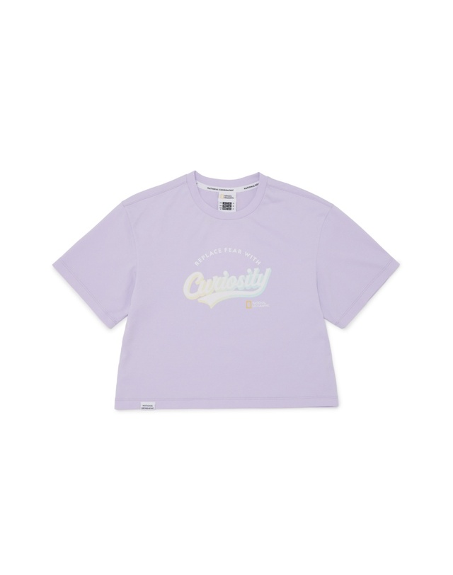 내셔널지오그래픽 키즈 내셔널지오그래픽키즈 K252GPB920 여아 4부 상하 SET LAVENDER 착용컷