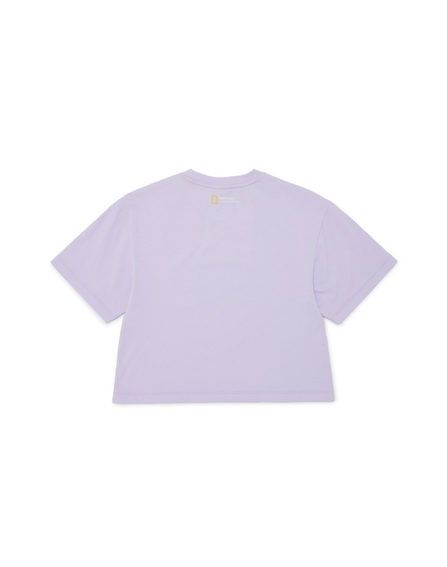 내셔널지오그래픽 키즈 내셔널지오그래픽키즈 K252GPB920 여아 4부 상하 SET LAVENDER 착용컷
