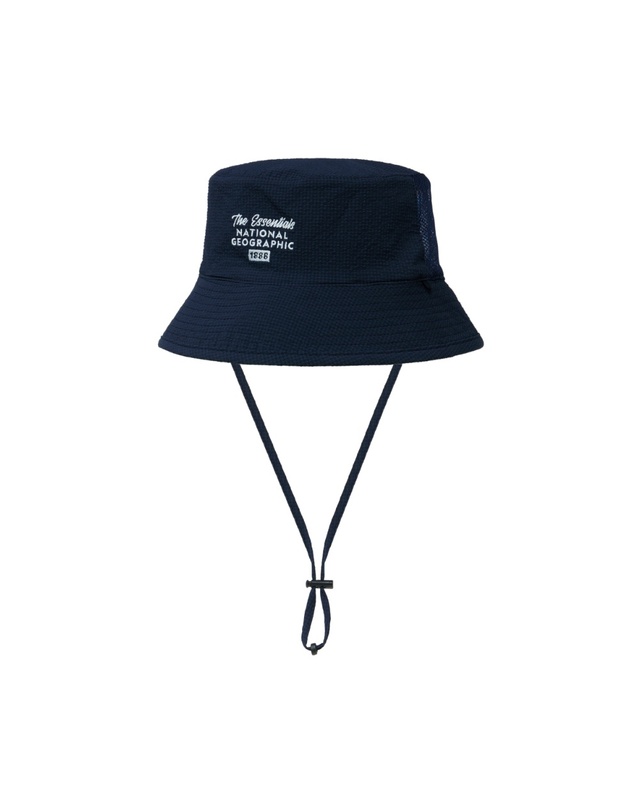 내셔널지오그래픽 키즈 내셔널지오그래픽키즈 K252KHA100 리버서블 메쉬햇 NAVY 착용컷