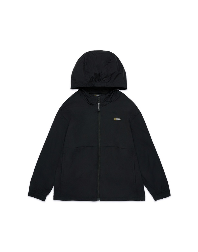 내셔널지오그래픽 키즈 내셔널지오그래픽키즈 K252UJK920 초경량 바람막이 점퍼 CARBONBLACK 착용컷