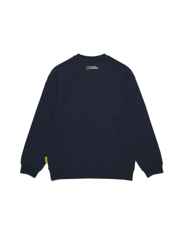 내셔널지오그래픽 키즈 내셔널지오그래픽키즈 K253UPB910 맨투맨 상하 SET NAVY 착용컷