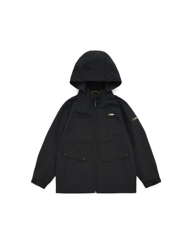 내셔널지오그래픽 키즈 내셔널지오그래픽키즈 K223UJP930 타슬란 바람막이 자켓 3종택 1 착용컷