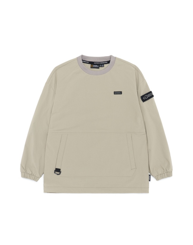 내셔널지오그래픽 키즈 내셔널지오그래픽키즈 K233USW810 어드벤처 우븐 맨투맨 2종택 1 착용컷