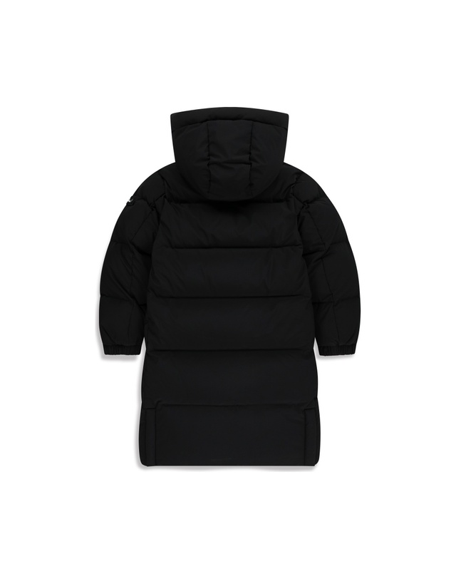 내셔널지오그래픽 키즈 내셔널지오그래픽키즈 K254UDW990 카이만 롱 구스 다운 점퍼 CARBON BLACK 착용컷