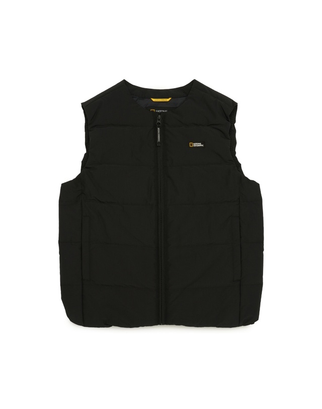 내셔널지오그래픽 키즈 내셔널지오그래픽키즈 K244UDV920 헤론 경량 구스 다운 베스트 2종 택1 착용컷