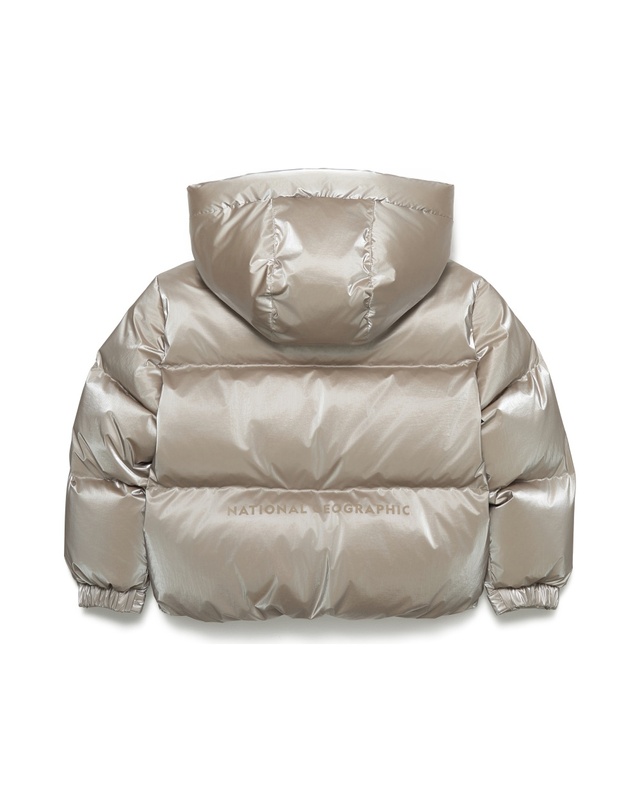 내셔널지오그래픽 키즈 내셔널지오그래픽키즈 K254GDW910 여아 글라리스 덕 다운 점퍼 GOLD BEIGE 착용컷