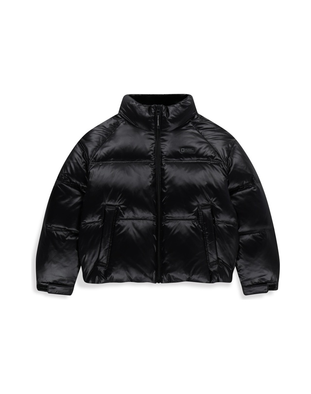 내셔널지오그래픽 키즈 내셔널지오그래픽키즈 K254UDW960 글로시 덕 다운 점퍼 2종택1 착용컷
