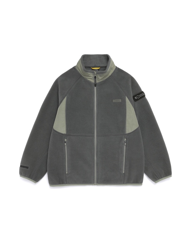 내셔널지오그래픽 키즈 내셔널지오그래픽키즈 K254UFJ810 [POLARTEC] 스탠드넥 플리스 자켓 2종택1 착용컷
