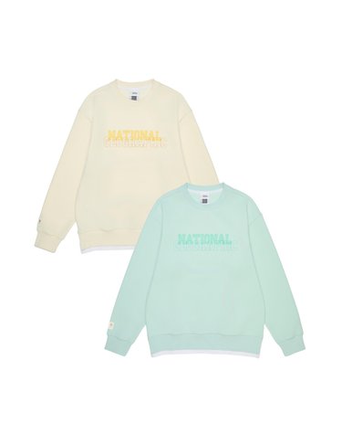 [최대 20% 쿠폰 혜택] K261USW920 레터링 그래픽 맨투맨 2종택1