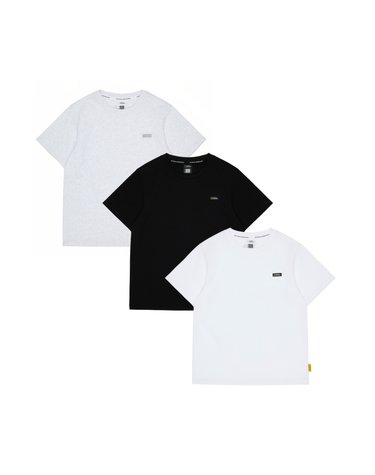 [최대 20% 쿠폰 혜택] K265UTS930 스몰로고 반팔 티셔츠 3종택1