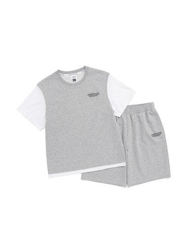 [최대 20% 쿠폰 혜택] K262UPB920 레이어드 상하 SET M/GREY