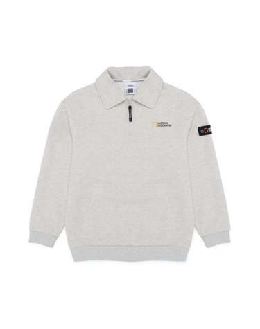 K243USW070 ESG 반집업 맨투맨 OATMEAL