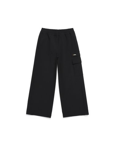 K243GPT040 판테라 우븐 와이드핏 트레이닝 팬츠 CARBONBLACK