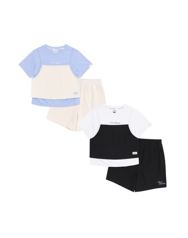 [최대 20% 쿠폰 혜택] K262GPB910 여아 레이어드 3PCS SET 2종택1
