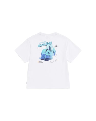 [최대 20% 쿠폰 혜택] K262UTS991 쿨 동물 백그래픽 반팔 티셔츠 WHITE