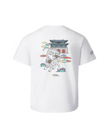 [최대 20% 쿠폰 혜택] [K-HERITAGE] K262UTS964 쌍호흉배 반팔 티셔츠 WHITE