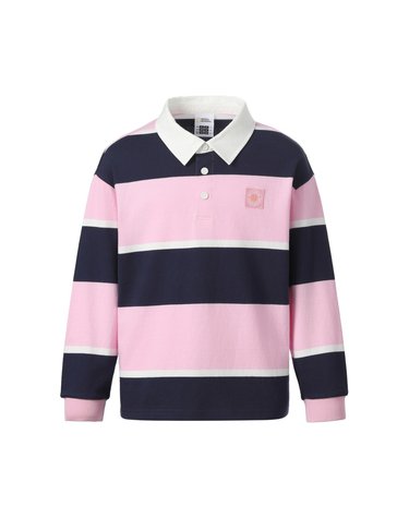 [최대 20% 쿠폰 혜택] K263UTS950 스트라이프 카라 티셔츠 PINK