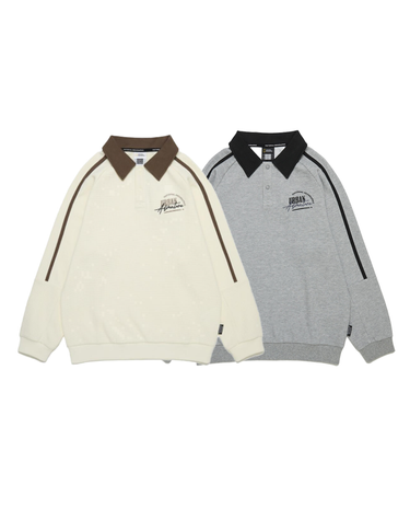[최대 20% 쿠폰 혜택] K253USW050 카라 맨투맨 2종택1