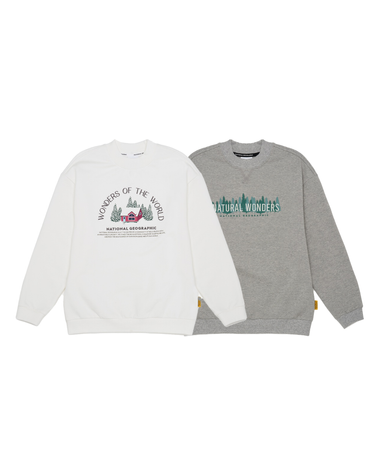 [최대 20% 쿠폰 혜택] K244USW040 HOLIDAY 반목 맨투맨 2종택1