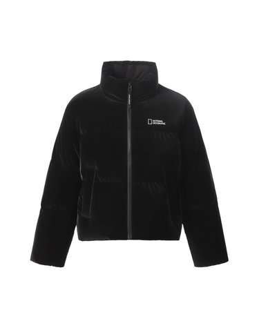 [최대 20% 쿠폰 혜택] K264GDW920 글로시 크롭 덕 다운 점퍼 CARBON BLACK