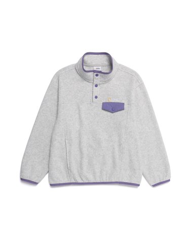[최대 20% 쿠폰 혜택] K264USW930 마이크로플리스 반집업 WHITE MELANGE