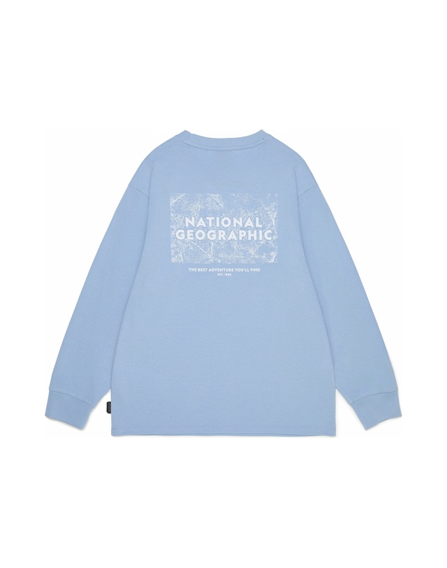 내셔널지오그래픽 키즈 내셔널지오그래픽키즈 K261UTS810 어드벤처 긴팔 티셔츠 STONE BLUE 착용컷