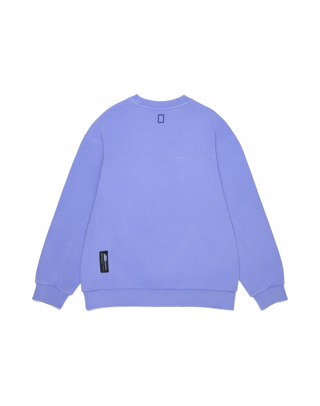 내셔널지오그래픽 키즈 내셔널지오그래픽키즈 K261USW830 어드벤처 피그먼트 맨투맨 VIOLET 착용컷