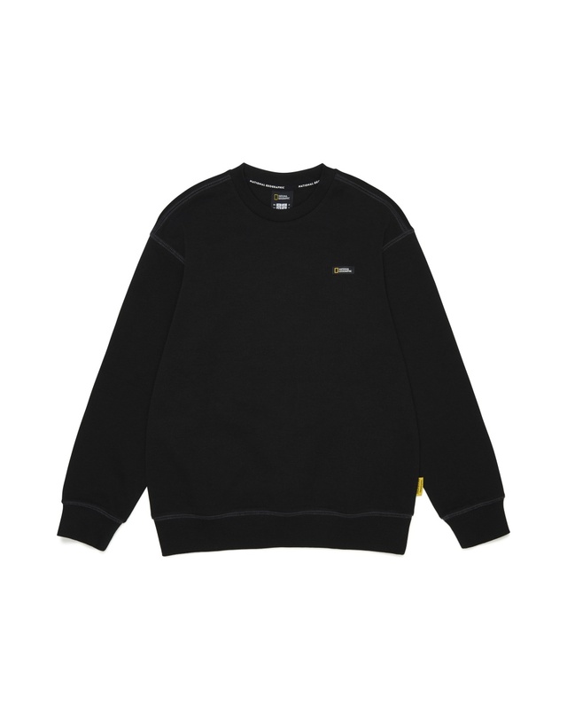 내셔널지오그래픽 키즈 내셔널지오그래픽키즈 K265USW910 스몰로고 맨투맨 3종택1 착용컷