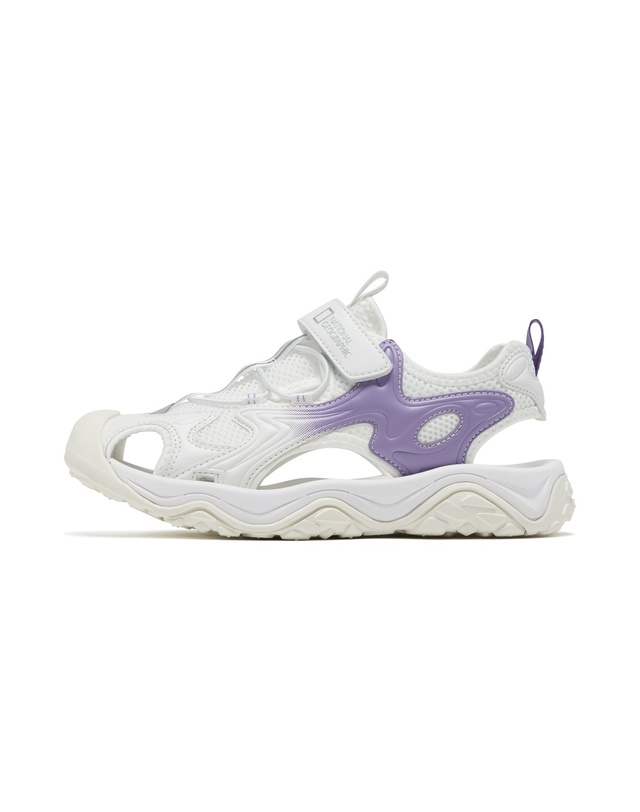 내셔널지오그래픽 키즈 내셔널지오그래픽키즈 K262KSD380 블릿츠 샌들 레인보우 V2 PURPLE 착용컷