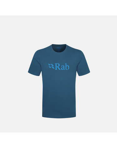 Rab 스탠스 로고 티 Tempest Blue
