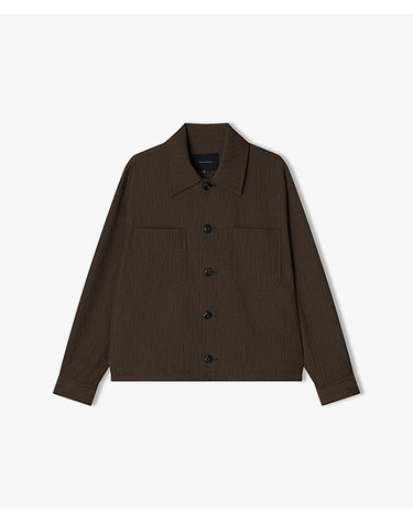 [25SS] LLS32514 브라운 크링클 버튼업 자켓