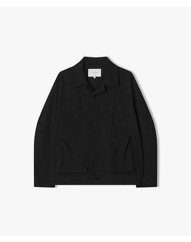 [25SS] LLS22510 블랙 멀티포켓 오버핏 트러커 자켓
