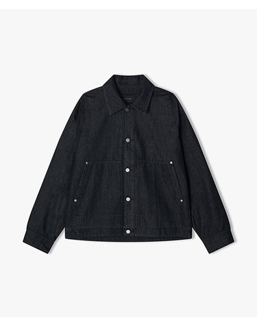 [25FW]LLF32676 다크네이비 인디고 데님 트러커 셔켓