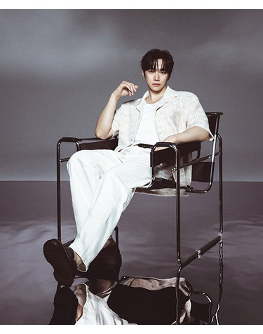 [이준호 PICK][26SS] LMS23777 아이보리 세미 와이드핏 데님 팬츠