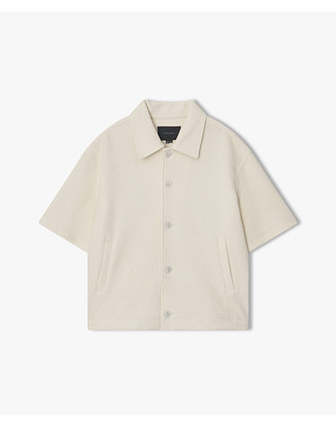 [리버클래시][이준호 PICK][26SS] LMM32707 크림 자카드 하프 셔켓