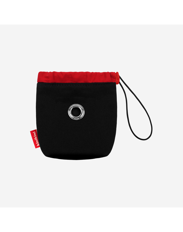 키니키니 ORIGINAL COLOR BLOCK POOP POUCH-BLACK(파우치) 착용컷