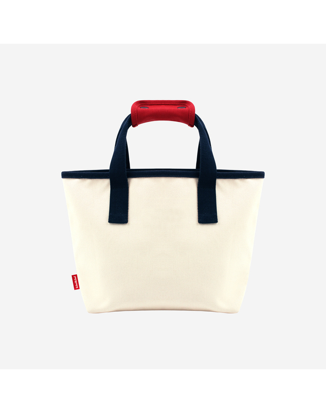 키니키니 ORIGINAL COLOR BLOCK TOTE BAG-IVORY(토트백) 착용컷