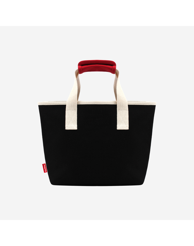 키니키니 ORIGINAL COLOR BLOCK TOTE BAG-BLACK(토트백) 착용컷