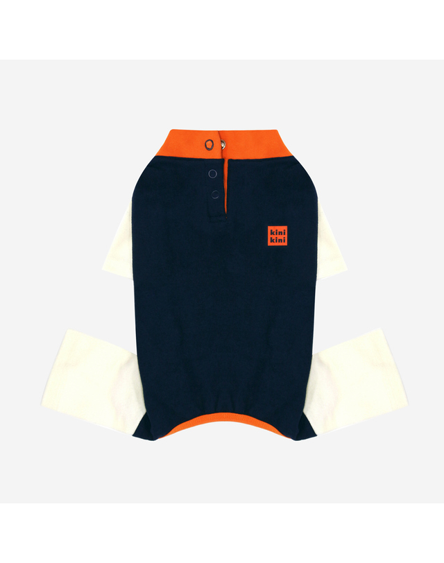 키니키니 COLOR BLOCK ALL IN ONE-NAVY(올인원) 착용컷