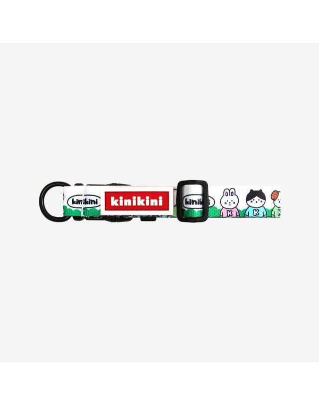 키니키니 KINI FOREST FRIENDS COLLAR-GREEN(목줄) 착용컷