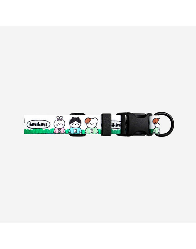 키니키니 KINI FOREST FRIENDS COLLAR-GREEN(목줄) 착용컷