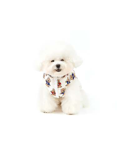 LEKI AND LENI MOTION PATTERN PADDING-IVORY(패딩)
