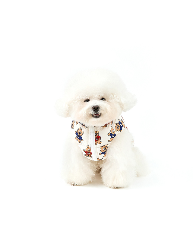 키니키니 LEKI AND LENI MOTION PATTERN PADDING-IVORY(패딩) 착용컷