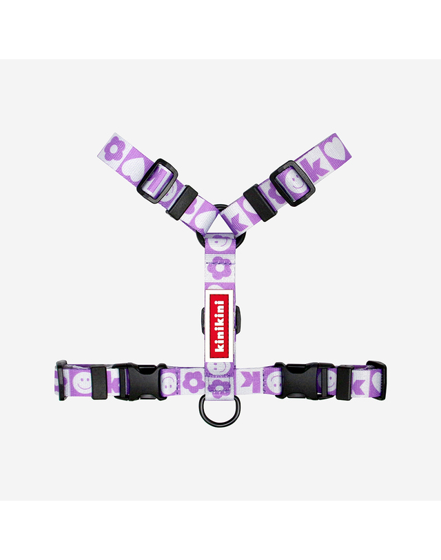 키니키니 KINI SMILE CHECK HARNESS_PURPLE(H형-하네스) 착용컷
