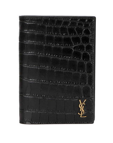 [국내배송]생로랑 크로커다일 모노그램 여권지갑 607659 DZEDW 1000