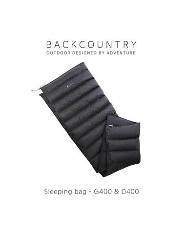 백컨트리 G400 D400 다운 백패킹 경량 여름 캠핑 침낭