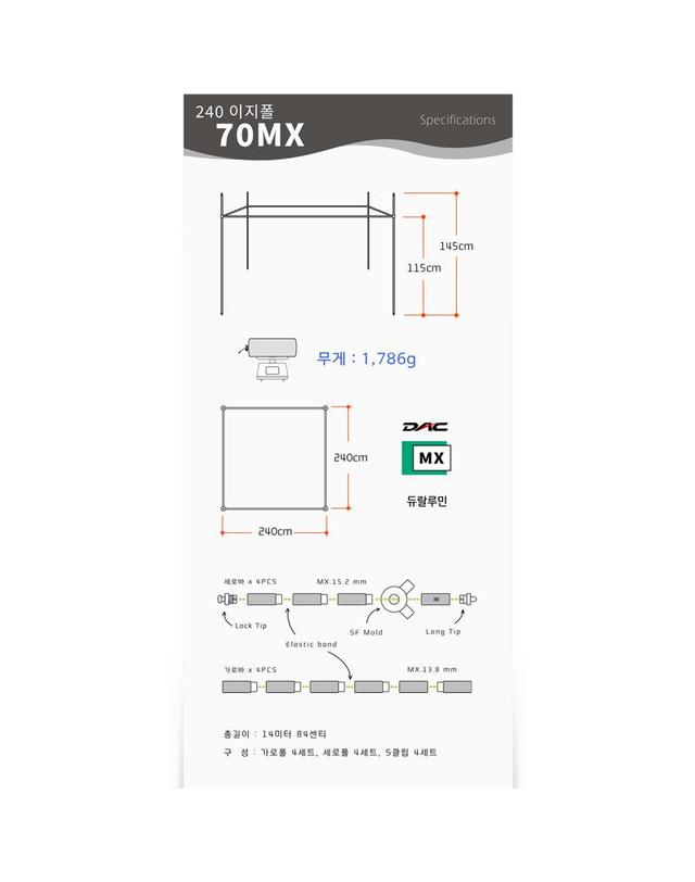 백컨트리 백컨트리 240쉘터 경량 이지폴 70MX 착용컷