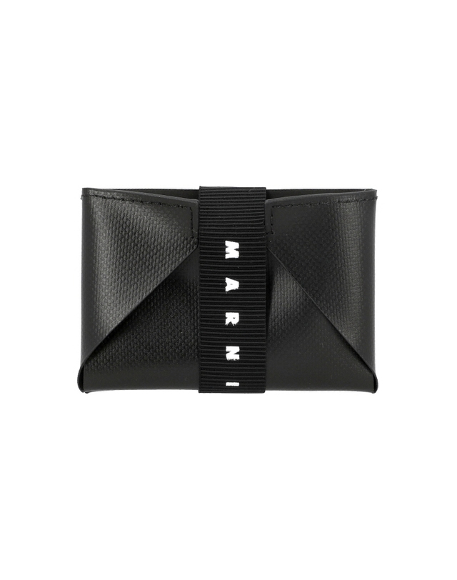 마르니 마르니 PFMI0008U9 P5769 00N99 오리가미 PVC 밴딩 카드지갑 착용컷